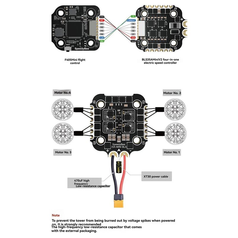 B92B for SpeedyBee F405 Mini S - Drone Racing Esc recension och pris